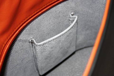 Wave / Medium Handbag - Olbrish b - Schwarz/Oker - Picture: A1